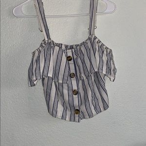 striped over the shoulder with straps!